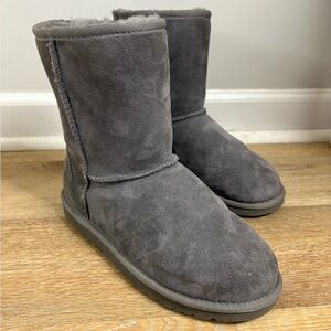 UGG Classic Short II Boots with Sheepskin Lining in Grey